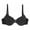 Black, variant on Women's 3/4 Cup Coverage Lightly Padded Racerback Underwire T-Shirt Bra Front Closure Smoothing Bras