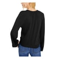 thumbnail image 2 of INC Womens Ribbed Knit Crewneck Sweater Black XS, 2 of 2