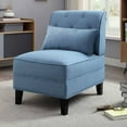 thumbnail image 2 of Susanna Accent Chair With Pillow, Blue, 2 of 8