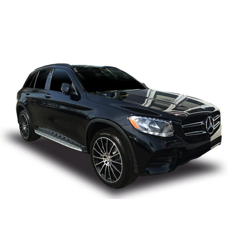 One Piece Aluminum Cone Car Broadfeet OE Replica Style Running Boards for 2017-2019 Mercedes-Benz GLC300 COUPE in Aluminum ()
