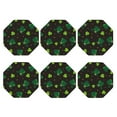thumbnail image 2 of Bingfone Vintage St. Patrick'S Day8 Leather Drinks Coasters With Set Of 6,Suitable For Home Kitchen,Coffee Cup Coasters Home Gift, 2 of 9