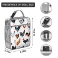 thumbnail image 3 of Hen Insulated Lunch Box Women Reusable Lunch Bag Waterproof Lunch Tote Portable Bag School Travel, 3 of 6