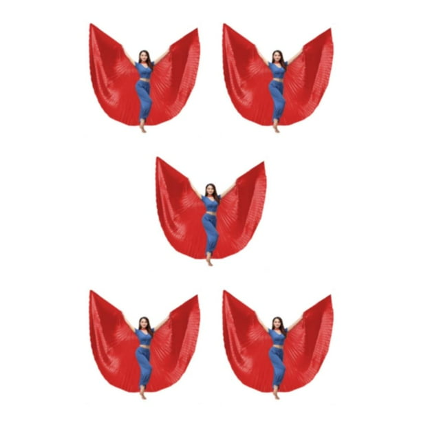 Inteprter Disfraces de ala para danza del vientre para adultos, accesorios de baile para actuaciones, fiestas de Carnaval de Halloween, Type2 NO2
