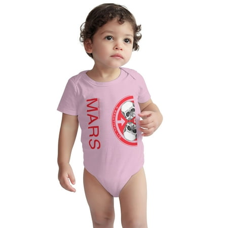

30 Baby Onesie Seconds to Mars-A Beautiful Lie Toddler Baby Boys Girls Short-Sleeve Bodysuits Cotton Romper Pink 18 Months