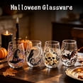 thumbnail image 5 of Halloween Tumbler, Halloween Indoor Decor, Halloween Home Decor, Bar Decorations for Home, Stemless Glass, Hand-Painted Raven Moon Spooky Glass for Holiday Parties, 5 of 7