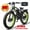 Black Green, variant on (US in Stock)5000W Electric Bike for Adults, 45MPH Fast Ebike with 52V30Ah Removable Battery, 100 Miles Long Range Electric Dirt Bike, 26" Fat Tire E-Bike with Hydraulic Disc Brakes