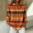 thumbnail image 3 of RXMEKW Blouse à Col en V Boutonnée pour Femmes Chemise Décontractée à Manches Longues 95 % Polyester 5 % Élasthanne Coupe Régulière, 3 of 8