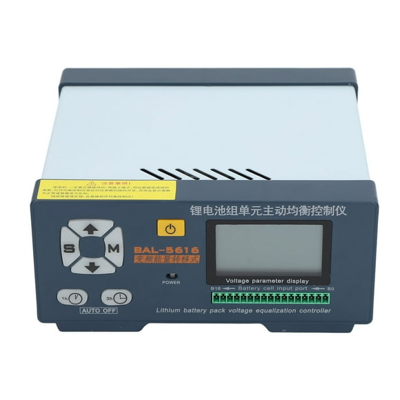 Lithium Battery Active Balancer, Self Balancing Real Time Monitor 5A Safe AC110V-220V Lithium Battery Balance Controller Auto Voltage Analysis for EU Plug,US Plug