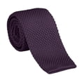 thumbnail image 5 of Landzoo One Men's Slim Knit Tie Solid Color Necktie Casual Business Wedding Party Formal Wear Accessories Cozy Stylish Basic Tie, 5 of 5