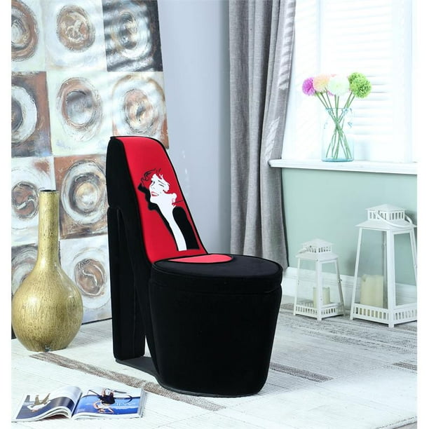 High heel shoe chair with storage best sale