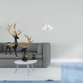 thumbnail image 2 of Dualoai 2 Pieces Reindeer Elk Resin Statue Collection and Elephant Sculptures Ornaments Unique Tabletop Decoration Animal Figurines for Cabinet Tabletop Entrance Office Bedroom Housewarming, 2 of 8