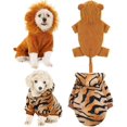 thumbnail image 3 of 2 suéteres de invierno para cachorros ropa de León y Tigre abrigo cálido para mascotas Navidad (talla M longitud de la espalda 30 cm ） PenghuiLiu 9024719115863, 3 of 5