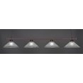 thumbnail image 1 of Toltec Lighting 804-BRZ-711 Square 4 Light Bar Shown In Bronze Finish With 16" Frosted Crystal Glass, 1 of 1