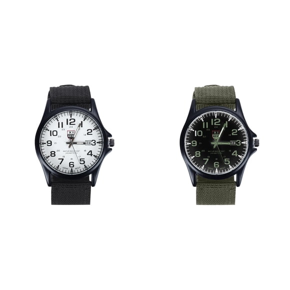 (2-Pack) Rinsvye Quartz Watch Outdoor Wrist Diving Watches for Men Stainless Sports Mens Steel Wrist Stopwatch Men Analog Date Men's Watch