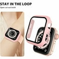thumbnail image 2 of Defense Case with Integrated Tempered Glass Screen Protector for Apple Watch 41mm Series 7 - Pink, 2 of 10