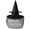 A, variant on 3 Style Decorative Witch Hat Halloween Decorations with Ornamental Accents, Gothic Witch’s Coven Wearable Hat for Wall Mantel Porch Party Displays