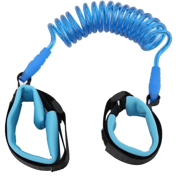 LAZIOEGR 1.5m Blue Children Anti-Lost Wrist Link – Adjustable Safety Harness for 1-10Y, Padded, Hook-Loop, Ideal for Public Places