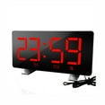 thumbnail image 2 of IROINID Alarm Clock,Led Small Digital Alarm Clock For Bedrooms,Temperature Hygrometer,Large Screen Color Weather Clock，Temperature and Humidity Trend Indication，Time,Alarm Clock,Snooze Function, 2 of 7