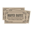 thumbnail image 4 of Inkdotpot 30Little Man Baby ShowerRustic Diaper Raffle Ticket Lottery Insert Cards Supplies Games For Baby Shower Party Bring A Pack Of Diapers To Win Favors Gifts And Prizes, 4 of 5