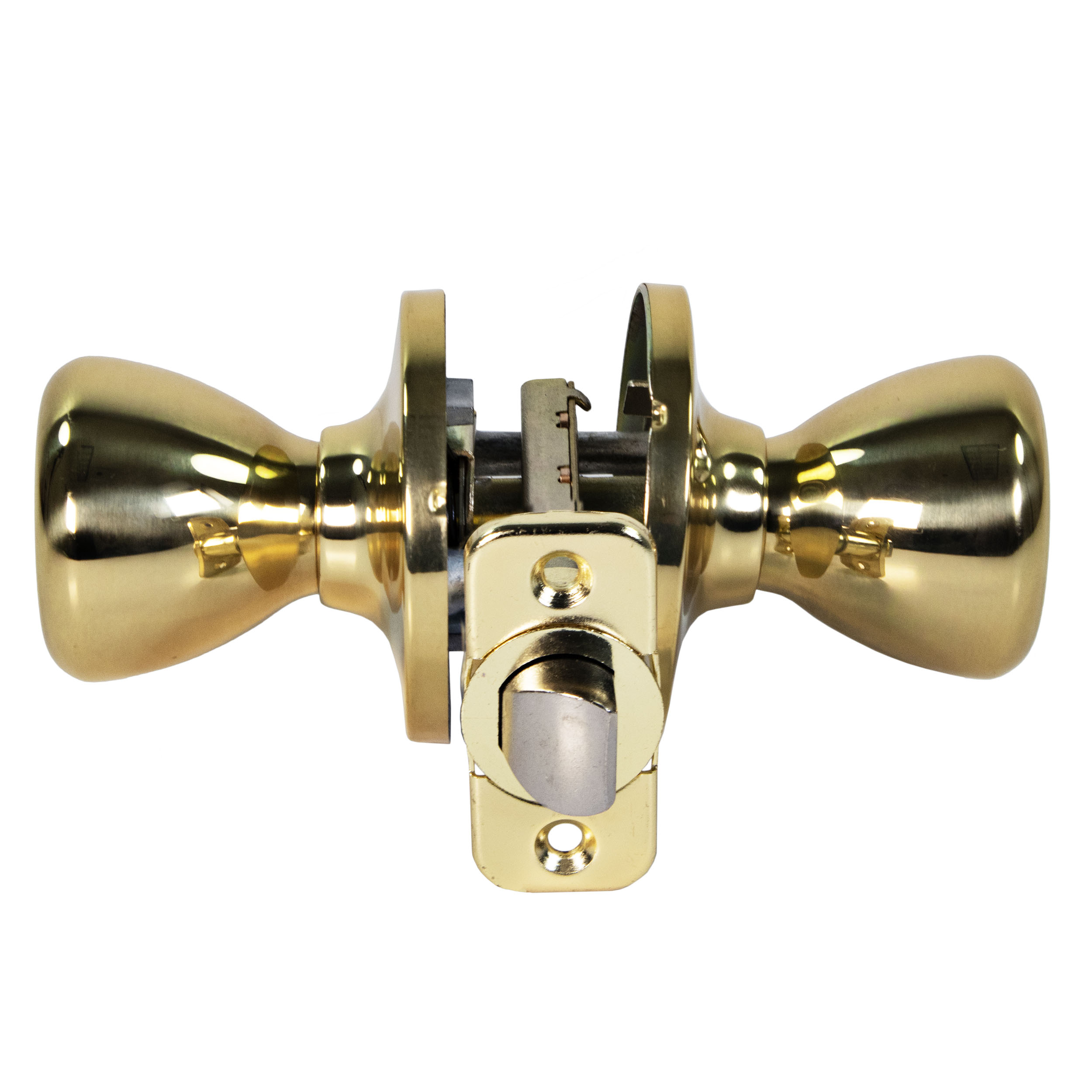 Ultra Security Rittenhouse Hall and Closet Lockset - Door Knob Hall and Closet Passage Non-Lockable Lockset, Fits 1-3/8 Inch to 1-3/4 Inch Door Thickness (Polished Brass Finish, 1 Pack) - image 5 of 11