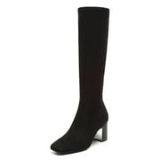 Donald Pliner Cassidy, Knee High, Black-Stretch Suede, Size: US 11 M