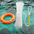 thumbnail image 4 of Hollow Braided Fishing Nylon Rope, with Spring Hook, High Strength, Durable Cord for Fishing Tent Rope Commercial Hiking Indoor White, 4 of 8