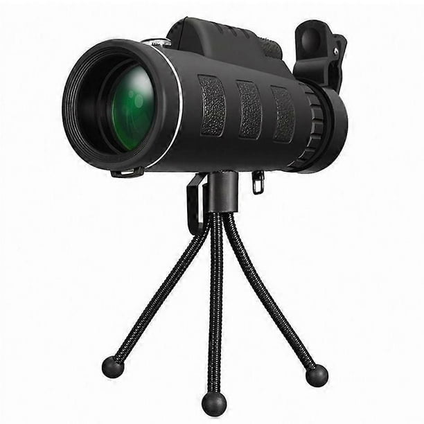 40X60 high-power dual-adjustment low-light night vision outdoor mobile phone holder monocular telescope