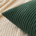 thumbnail image 2 of Wehilion 2pcs Throw Pillow Covers Set Cushion Cases Pillowcases for Sofa Bedroom Car Corduroy Soft Soild Decorative Square Christmas, 2 of 15