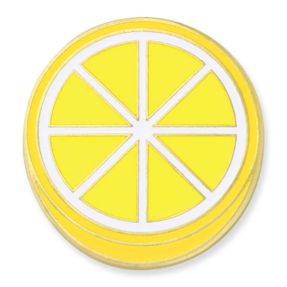 PinMart's Cute Yellow Lemon Slice Fruit Trendy Food Enamel Lapel Pin