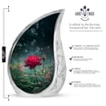 thumbnail image 2 of SABURIAL Rose Urn - Small Keepsake Funeral Urn for Human Ashes Adult Man - Large Cremation Urns for Women - Combo of 10 Inch & 3 Inch, 2 of 7