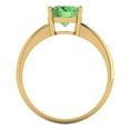 thumbnail image 4 of Solitaire Engagement Ring for Women - 2ct Simulated Green Diamond in 18K Yellow Gold Promise Ring, 4 of 6
