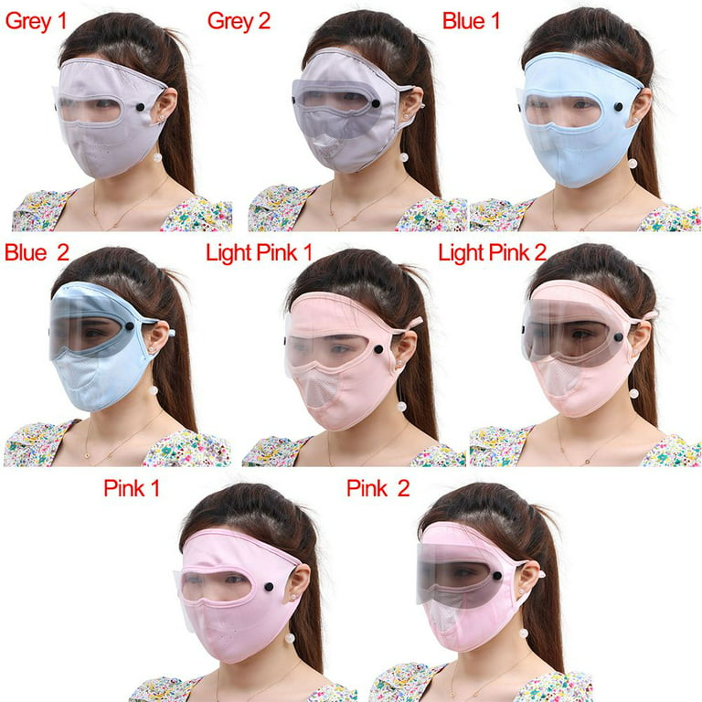  Ice Silk Full Face Mask,Sun Hats for Women UV Protection  Thin,Sun Shade Hats for Women Ponytail Summer Cycling Outdoor (Black)… :  Sports & Outdoors