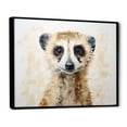 thumbnail image 2 of Designart "Minimalist Meercat Portrait" Meercat Floater Framed Wall Art Prints, 2 of 5