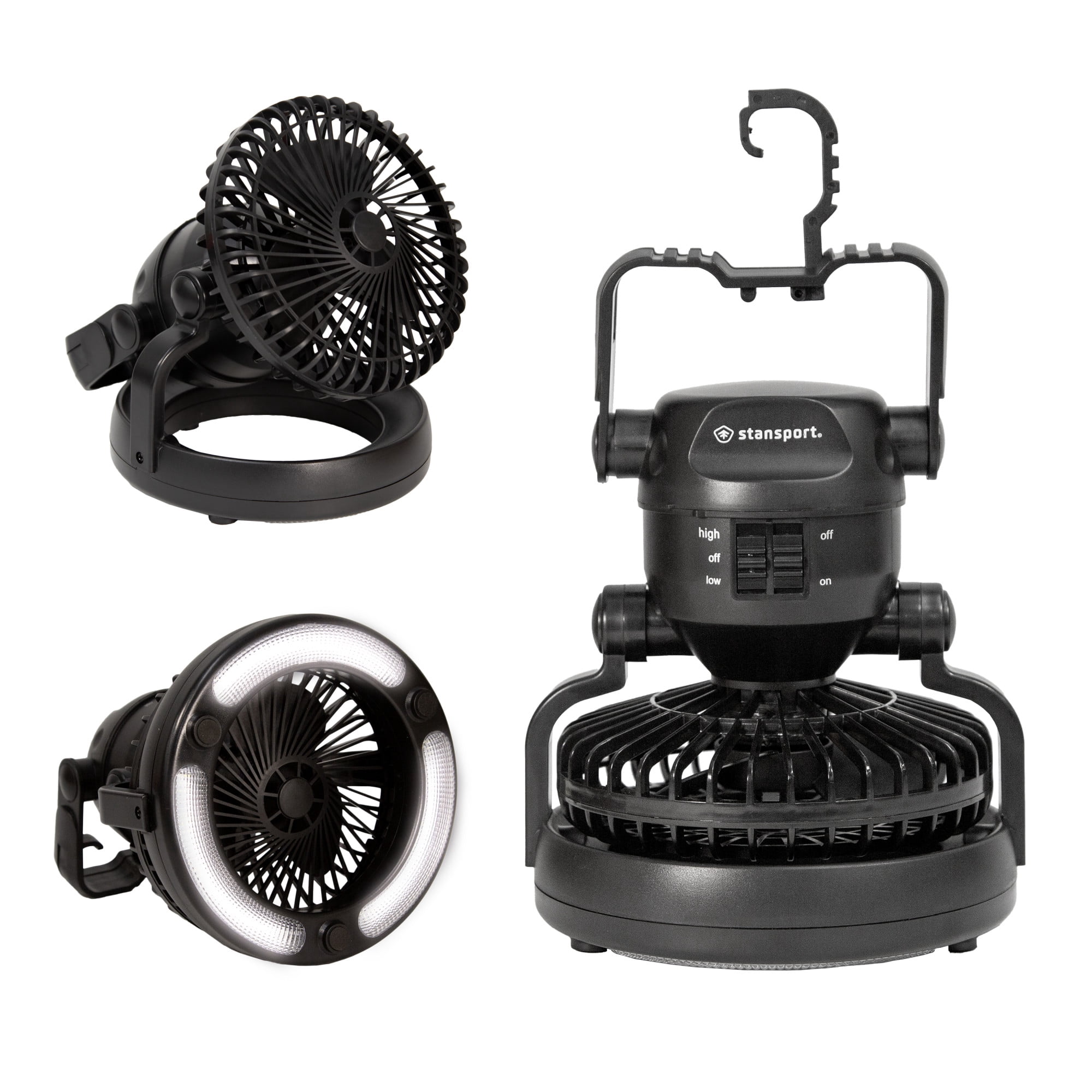 Wakeman Portable 2 in 1 LED Camping Lantern with Ceiling Fan