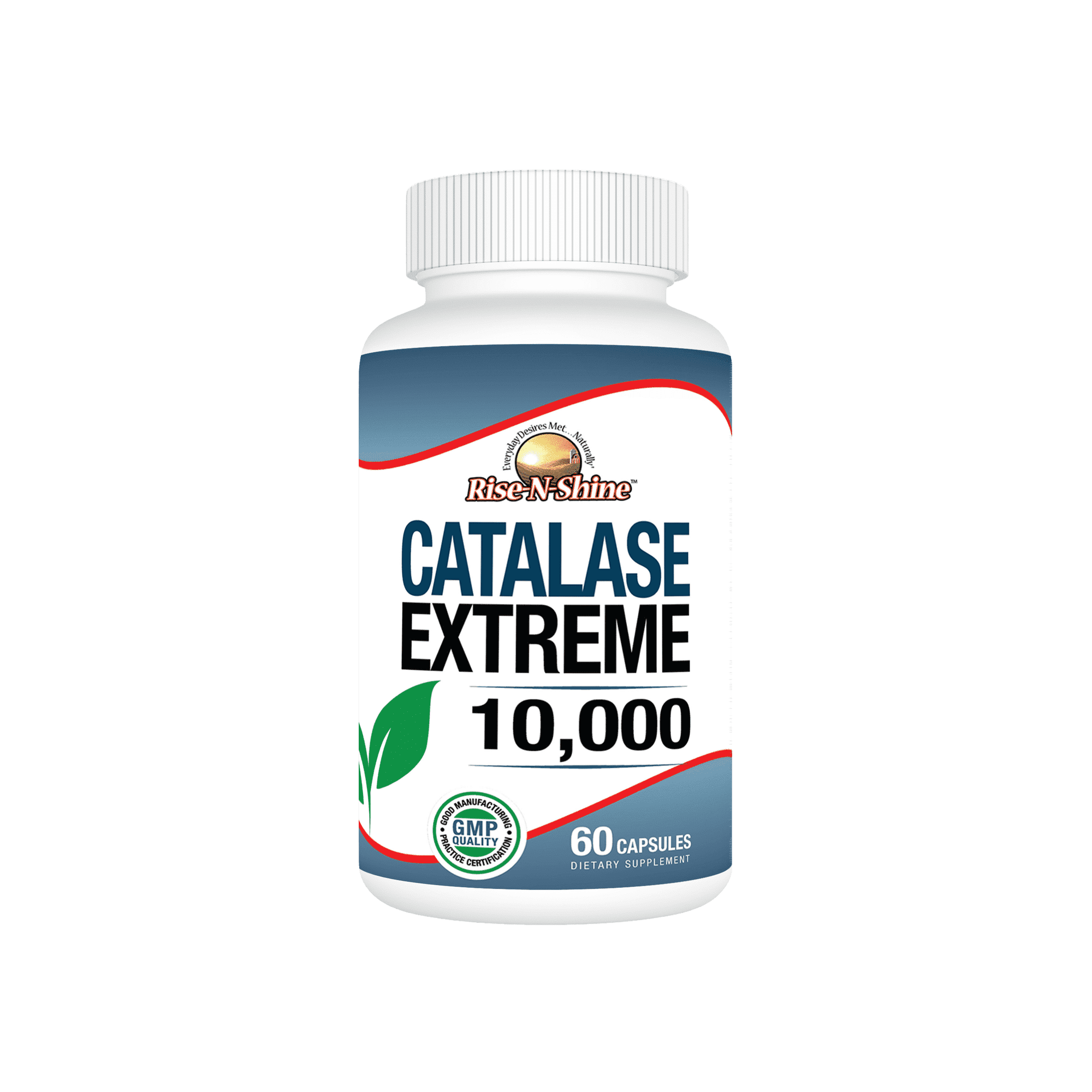 Rise-N-Shine Catalase Extreme Healthy Aging, Cellular Health, Antioxidant Support with Saw Palmetto Biotin 60 Count