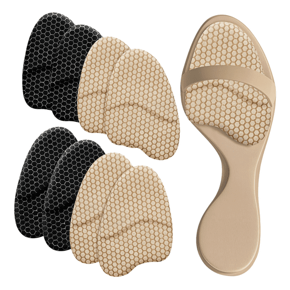WuPing Foot Arch Supports Pad, 4 Pairs Metatarsal Pads for Women, Ball of Foot Cushions for Heels