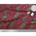 thumbnail image 2 of Soimoi Velvet Fabric Triangle & Leaves Decor Fabric Printed Yard 58 Inch Wide, 2 of 3