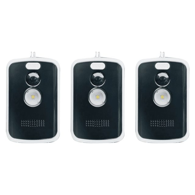 3X Camping Perimeter Alarm 125DB High-Volume Trip Alarm Motion Sensor Multiple Modes Easy Installation Camping Security,3 x Alarm 3 x Remote Control