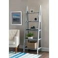 thumbnail image 2 of Linon Acadia Ladder Bookshelf, Grey, 2 of 7