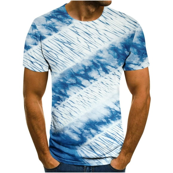 breaise 3D Print Tshirt for Men Big and Tall Short Sleeve Casual Round Neck T-shirt Loose Fit Athletic Gym Workout Tee Shirts White XXXL Overstock sale