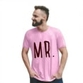 thumbnail image 3 of T-shirts Assortis pour Couples de la Saint-Valentin à Imprimé de Lettres, Mode Décontractée, Manches Courtes, Léger, Col Ras du Cou, T-Shirt Ample, Confortable, Doux, Respirant, Blouse Tee pour Lui et Elle, Rose, P, 3 of 7