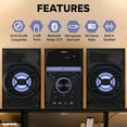 Magnavox 3Piece CD Shelf System with Bluetooth, FM Radio, Remote