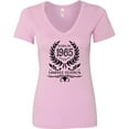 thumbnail image 3 of Inktastic Born in 1965 Limited Edition Women's V-Neck T-Shirt, 3 of 5