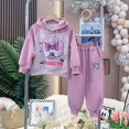 thumbnail image 2 of Sanrio-Conjunto de suéter y pantalones personalizados para niños, ropa gruesa y cálida, bonito tema Kuromi, regalo para niños y niñas, otoño, 2023, 2 of 4