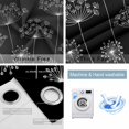 thumbnail image 4 of Black Dandelion Blackout Curtains for Bedroom/Living Room, Thermal Insulated Kitchen Curtains, Spring Modern Minimalist Country Flower Grommet Darkening Window Treatment Drapes 27.5"x39"x2, 4 of 8