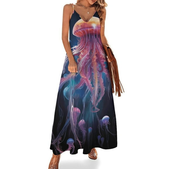 Octopus in The Mysterious Ocean Sleeveless Dress Woman Fashion Long Dresses Women's Summer Suit Dress Summer 2025 Women