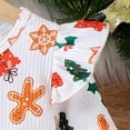 thumbnail image 5 of PatPat Toddler Girl Childlike Christmas Flutter Sleeve Dress, Multi-color, Girl: 3-4 Years, 5 of 8