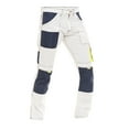 thumbnail image 7 of Skylinewears Men Construction Pants Utility Work Trousers With Built In Tool Belt & Cordura Reinforced Knee Pad Pockets White W40-L32, 7 of 7