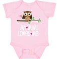 thumbnail image 3 of Inktastic Mimi Loves Me Girls Owl Girls Baby Bodysuit, 3 of 5