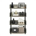 thumbnail image 5 of Furinno Turn-N-Tube 4-Tier Freestanding Multipurposes Display Rack, French Oak/Black, 5 of 6